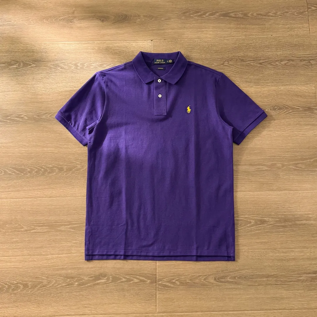 【18 ， 】 POLO Ralph Lauren/ Classic LOGO Polo 💙 100% POLO 💙 ， ， 💙Classic LOGO 💙 、 、 、 。 ：Black 、Black 、Navy Blue 、Navy Blue 、White、Gray、Dark Green、 、Purple、Pink、 、Light Blue、 、 、 、 、 Red、Bright Red 【 】 Size：S-XXL Size ： S 104 68 70 44 22 M 108 70 72 46 23 L 112 72 74 48 24 XL 116 74 76 50 25 XXL 120 76 78 52 26